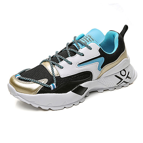 

Men's Fall / Spring & Summer Daily Outdoor Trainers / Athletic Shoes Running Shoes / Walking Shoes Mesh Breathable Non-slipping Shock Absorbing Black / White / White / Blue / White / Green