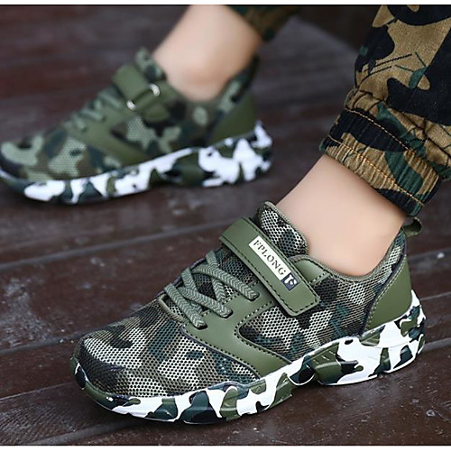 

Women's Sneakers Summer Flat Heel Open Toe Daily PU Army Green / Gray