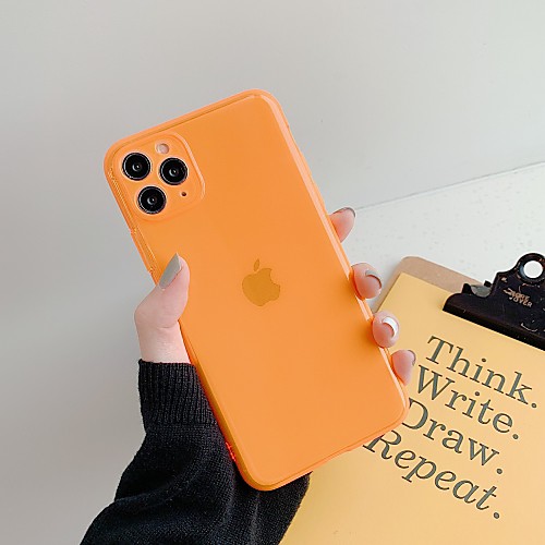 

Case For Apple iPhone 11 / iPhone 11 Pro / iPhone 11 Pro Max Shockproof Back Cover Solid Colored TPU