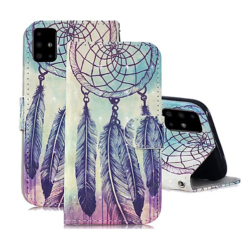 

Case For Samsung Galaxy A51/ Galaxy A20e / Galaxy Note 10 Plus Wallet / Card Holder / with Stand Full Body Cases Feathers PU Leather For Galaxy A71/A10S/A20S/M30S/A2 Core/A10E