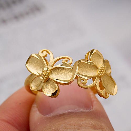 

Women's Ring Open Cuff Ring Adjustable Ring 1pc Gold Gold Plated Irregular Statement Stylish Luxury Wedding Party Evening Jewelry
