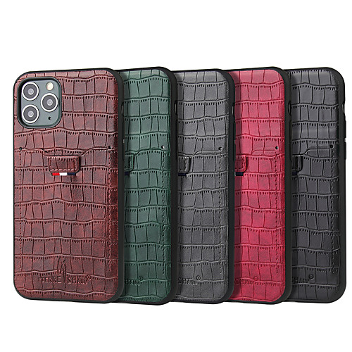 

Case For Apple iPhone 11 / iPhone 11 Pro / iPhone 11 Pro Max Card Holder / Shockproof / Dustproof Back Cover Solid Colored PU Leather