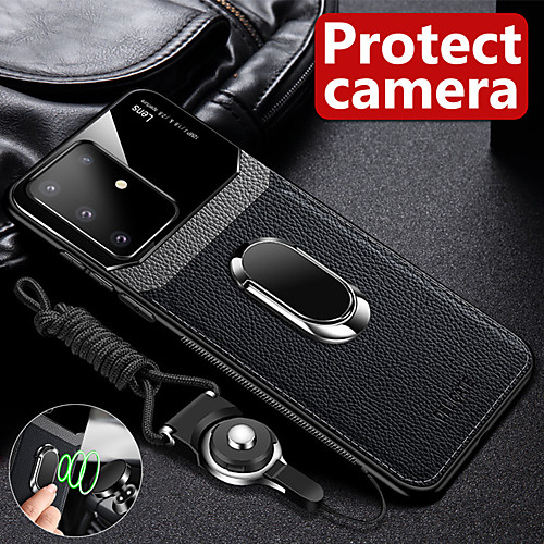 

Leather Magnetic Ring Stand Holder Phone Cases For Samsung Galaxy S20 Ultra S20 Plus A51 A71 A91 A81 S10 Plus S10e S10 lite S9 Plus S8 Plus A70 A50 A30 A20 A10 A72018 Note 10 Plus Note 9 Note 8 Cover
