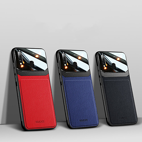 

Case For Samsung Galaxy A10/A20/A30/A50/A50S/A70/A7 2018/A51/A71/A81/A91/M31/M30S Shockproof Back Cover Solid Colored PU Leather / TPU