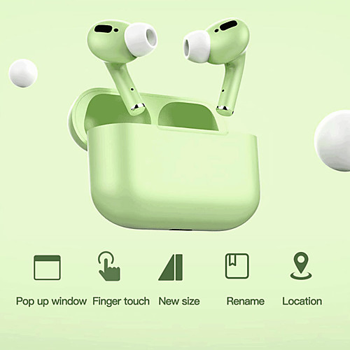

Airpods3 TWS True Wireless Earbuds Stereo Dual Drivers Auto Pairing Smart Touch Control Bluetooth 5.0 Rename GPS Find My Devices (iOS) for Mobile Phone