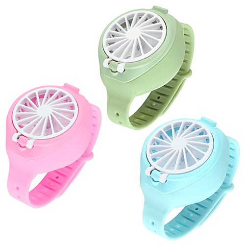 

Watch Fan Children'S Wrist USB Charging Three Gear Adjustment Cartoon Portable