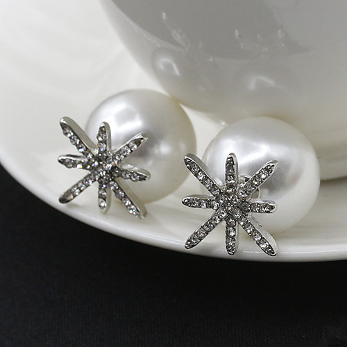 

Women's Earrings Holiday Wedding Birthday Romantic Earrings Jewelry Silver For Date Street Festival 1 Pair