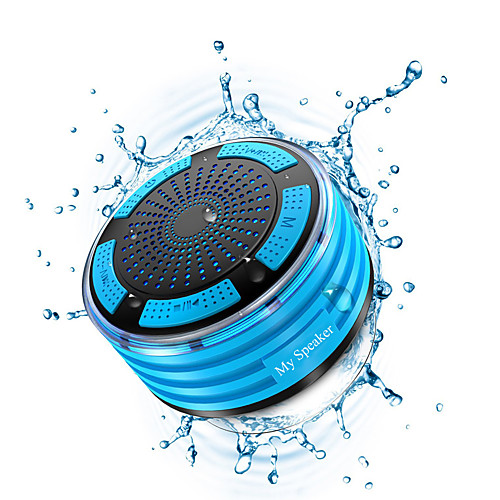 

Portable Wireless Bluetooth Speakers Waterproof IPX7 Radio 8H Playtime 5W Bass Sound Shower Speaker Stereo Pairing Durable Design Backyard Outdoors Travel Pool Bathroom