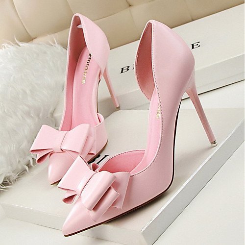 

Women's Heels Spring / Summer Stiletto Heel Pointed Toe Daily PU White / Black / Yellow