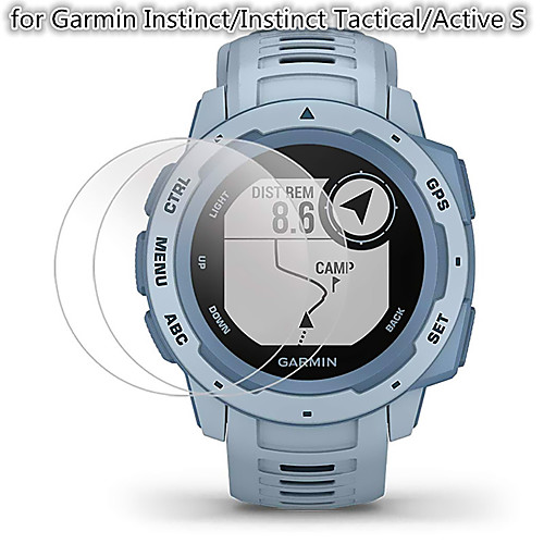 

2 PCS Screen Protector for Garmin Active S /Instinct/ Instinct Tactical Tempered Glass Transparent High Definition (HD) Scratch Proof/9H Hardness