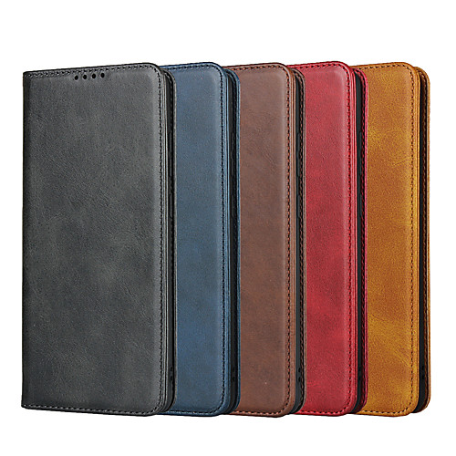 

Case For Samsung Galaxy S20/S20 Plus/S20 Ultra/S10 5G/S10/S10 Lite/S10 Plus/S9/S9 Plus/Note 1 0/Note 10 Pro/A90 5G/A80 Card Holder / Shockproof / Flip Full Body Cases Solid Colored PU Leather