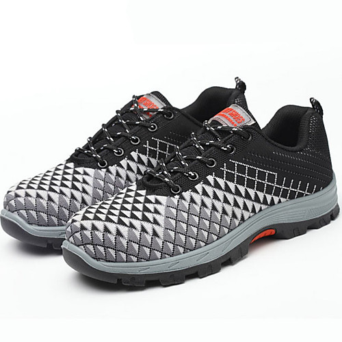 

Men's Summer Outdoor Trainers / Athletic Shoes Running Shoes Mesh Non-slipping Black / Orange / Blue