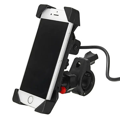 

12-24V 2.1A Universal Phone GPS USB Chargeable Holder For Electric Scooters Motorcycle Bike Bicycle
