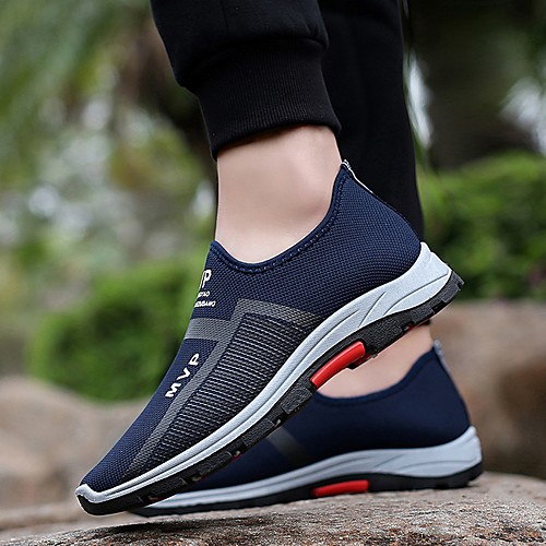 

Men's Spring & Summer Classic Daily Loafers & Slip-Ons Hiking Shoes Mesh Blue / Black