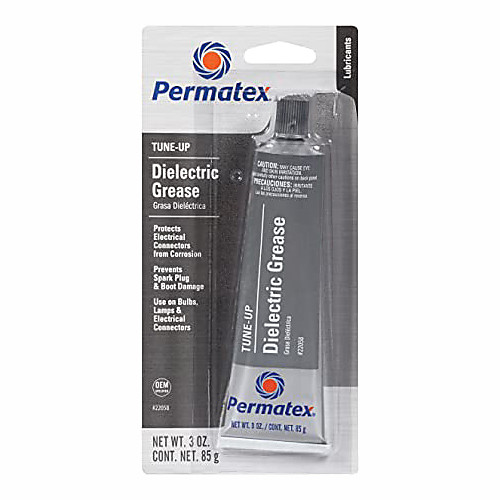 

Permatex 09980 Counterman's Choice spark plug starter and electrical connector submersible grease 4 g bag 3 oz. 1 pack transparent