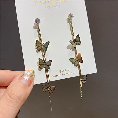 

Women's Drop Earrings Hoop Earrings Earrings Classic Stylish Simple Sweet Fashion Cool Gold Plated Earrings Jewelry Gold For Party Evening Gift Vacation Street Festival 1 Pair / Dangle Earrings
