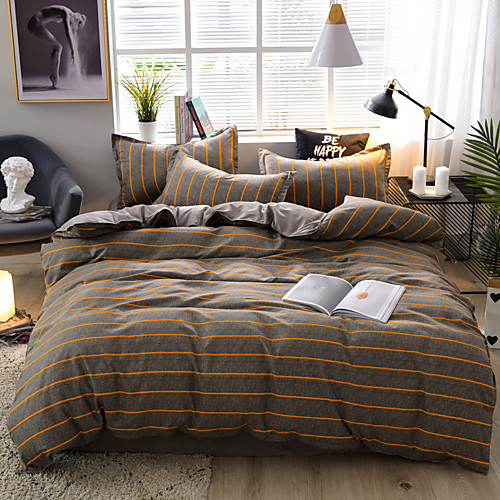 

Classic bedding set 4 size geometric printing summer bed linen 4pcs/set duvet cover set Pastoral bed sheet AB side duvet cove
