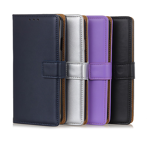 

Case For Sony Sony Xperia 10 / Sony Xperia 1 II Card Holder / Shockproof Full Body Cases Solid Colored PU Leather