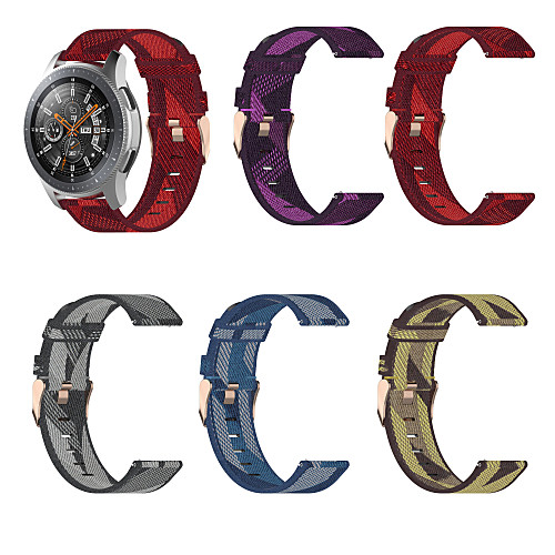

Watch Band for Samsung Galaxy Watch 42mm / Samsung Galaxy Watch Active 2 / Huawei Watch GT2 42mm Samsung Galaxy Sport Band / Classic Buckle Nylon Wrist Strap