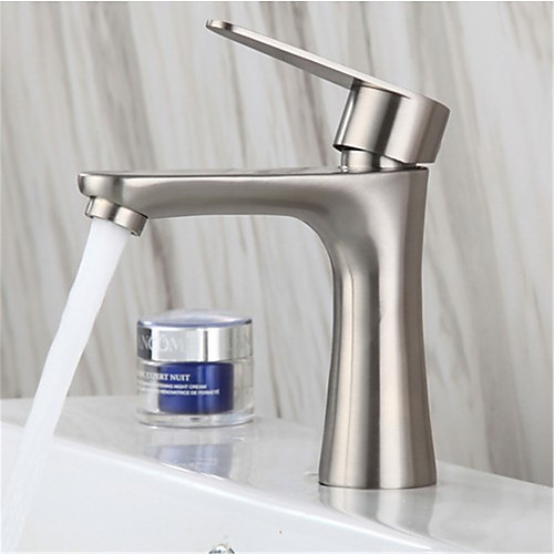 

304 stainless steel single cold basin faucet bathroom brushed washbasin hand basin single cold small waist faucet