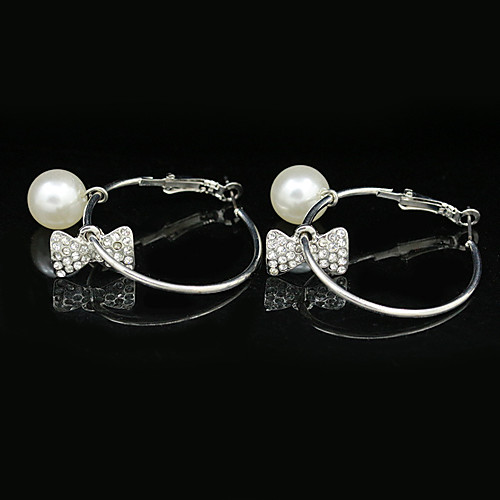

Women's Earrings Holiday Wedding Birthday Romantic Earrings Jewelry Silver For Date Street Festival 1 Pair