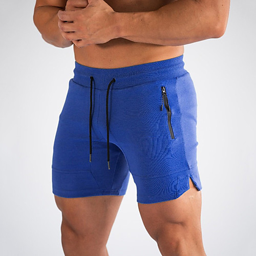 

Men's Sporty Basic Breathable Sports Sweatpants Shorts Pants Solid Colored Sporty Drawstring White Black Army Green Royal Blue Light gray