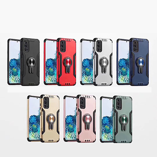 

Case For Samsung Galaxy Galaxy S10 / Galaxy S10 Plus / Galaxy S10 Lite Shockproof / Ring Holder Back Cover Solid Colored TPU