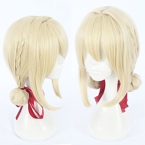 

Violet Evergarden Violet Evergarden Cosplay Wigs Women's Braid 20 inch Heat Resistant Fiber Plaited Blonde Teen Adults' Anime Wig