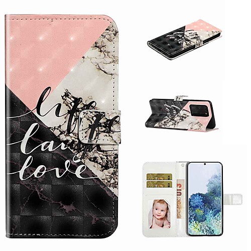 

Case For Samsung Galaxy S20 / Galaxy S20 Plus / Galaxy S20 Ultra Wallet / Card Holder / with Stand Full Body Cases Marble PU Leather / TPU for Galaxy A51 / A71 / A80 / A70 / A50 / A30S / A20