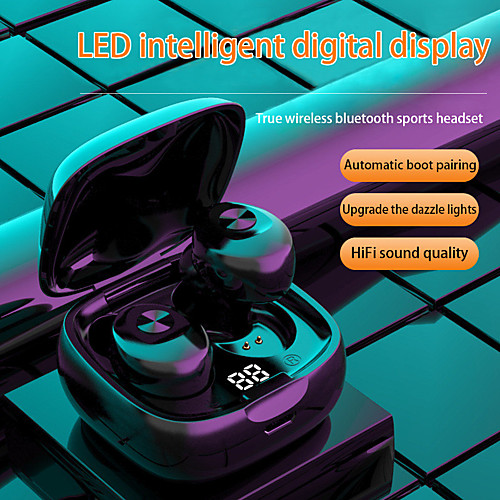 

LITBest XG-8 TWS True Wireless Earbuds Stereo Bluetooth 5.0 Charging Box IPX5 Waterproof LED Power Display