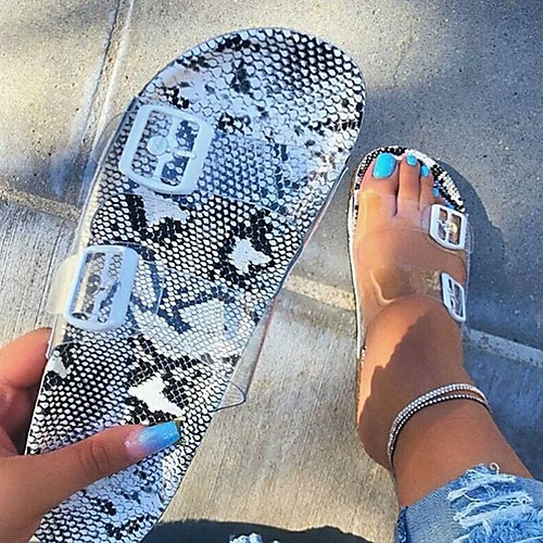 

Women's Sandals / Slippers & Flip-Flops Flat Sandal Summer Flat Heel Open Toe Daily PU Black / Yellow / Red