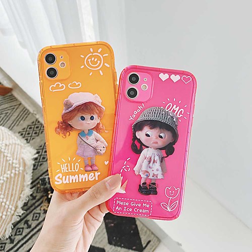

Shockproof TPU Girl Case for Apple iPhone 11 Pro Max X XR XS Max 8 Plus 7 Plus 6 Plus SE Back Cover