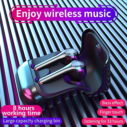 

LITBest G9F Min TWS True Wireless Earbuds Wireless Bluetooth 5.0 with Microphone Charging Box for Sport Fitness