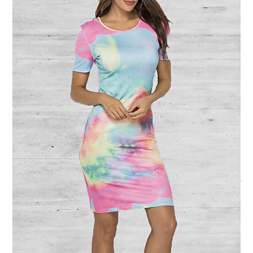 

Rainbow Tie Dye Bodycon Dress