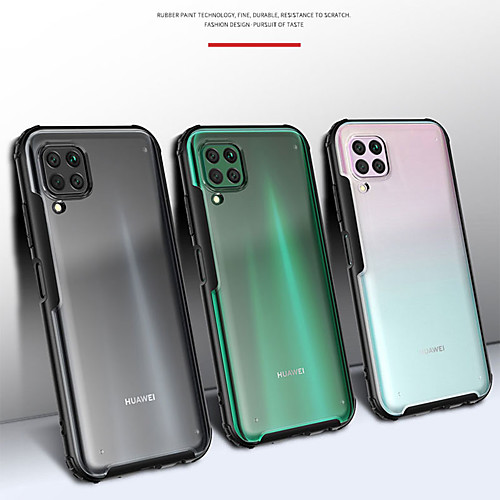 

Shockproof Transparent Frosted PC Phone Case For Huawei P40 Pro Plus P40 Lite P30 Lite P30 Pro Soft TPU Silicone Frame Protection Cover