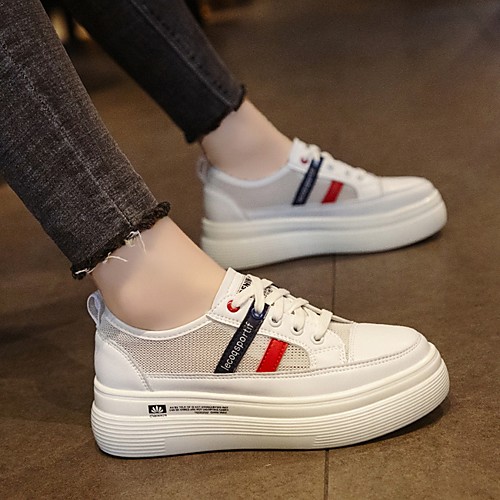 

Women's Sneakers Summer Flat Heel Round Toe Daily PU Yellow / Red