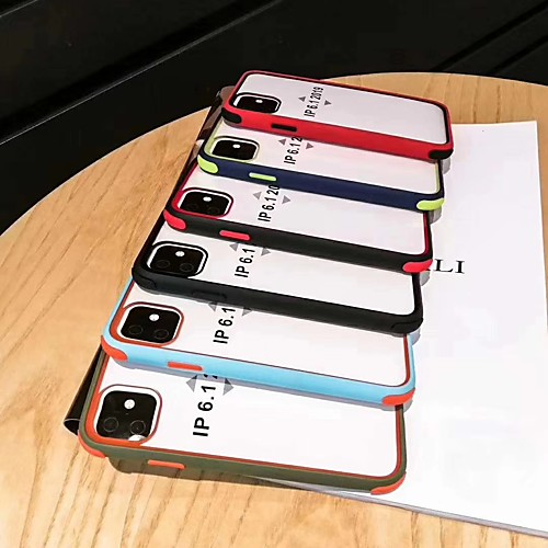 

Case For Apple iPhone 11 / iPhone 11 Pro / iPhone 11 Pro Max Shockproof Back Cover Solid Colored TPU