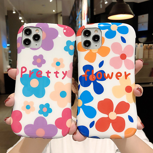 

Case For Apple iPhone 11 / iPhone 11 Pro / iPhone 11 Pro Max Shockproof / with Stand Back Cover Flower TPU