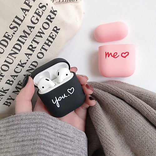 

Qi Wireless Charging Cover Case Simple Style Apple Airpods 2 Apple Airpods Pro Scratch-proof Plastic Shell