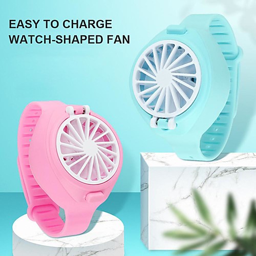 

2020 Creative Kids Children USB Charging Summer 3 Mode Mini Watch Fan