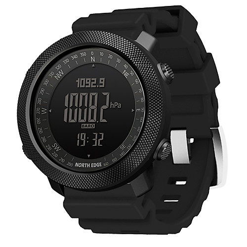 

NORTH EDGE Men's Military Watch Digital Digital Modern Style Sporty Casual Water Resistant / Waterproof Altimeter Thermometer / One Year / Silicone / Japanese