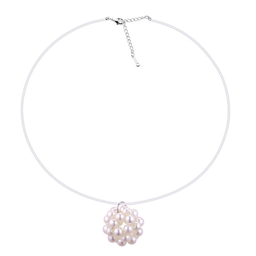 

Women's Pendant Necklace Necklace Statement Artistic Sweet Fashion Imitation Pearl White Black Blue Red Gold 40 cm Necklace Jewelry For Street Birthday Party Beach Festival