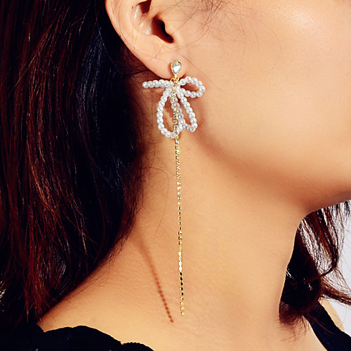 

Women's Earrings Geometrical Wedding Petal Classic Korean Modern Victorian Boho Earrings Jewelry Gold For Party Evening Gift Engagement Vacation Beach 1 Pair