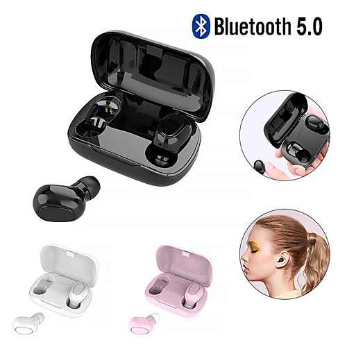 

LITBest L21 TWS True Wireless Earbuds Wireless Bluetooth 5.0 Stereo with Microphone with Charging Box Auto Pairing for Sport Fitness