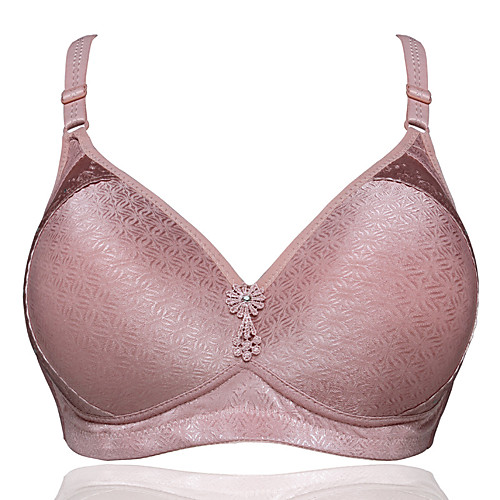

Women's Push-up Wireless Full Coverage Bra Black Purple Red