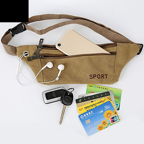 

Running Belt Fanny Pack Belt Pouch / Belt Bag for Running Hiking Outdoor Exercise Traveling Sports Bag Adjustable Waterproof Portable Canvas Men's Women's Running Bag Adults