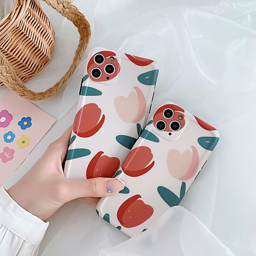 

Case For Apple iPhone 11 / iPhone 11 Pro / iPhone 11 Pro Max Shockproof Back Cover Flower TPU