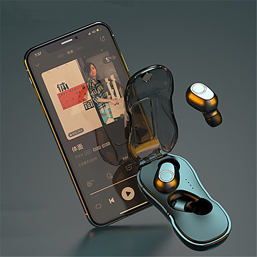 

LITBest B-02 TWS True Wireless Earbuds Wireless Bluetooth 5.0 Stereo with Charging Box Sweatproof for Sport Fitness