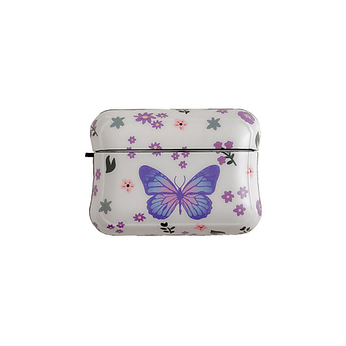 

Cute Blue Pink Butterfly For Airpods pro Cases Protector Silicone Soft TPU Exotic Cover For Air Pods Pro 3 Case Etui Coque with Hook