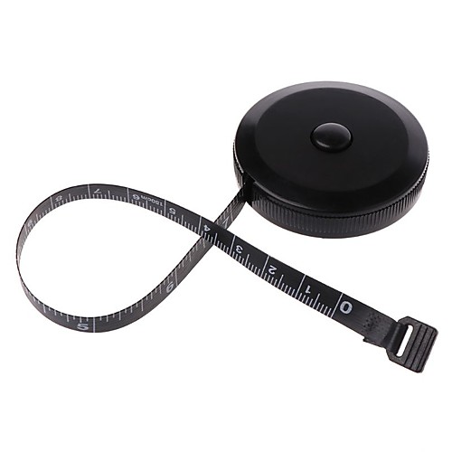 

Measuring Tape Black 1.5m/60inch Dual Sided Retractable Tools Automatic Mini Sewing Measuring Tape